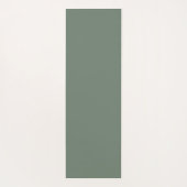 Aanpassen Logo Sage Green Lotus Botanical Pattern Yogamat (Achterkant)