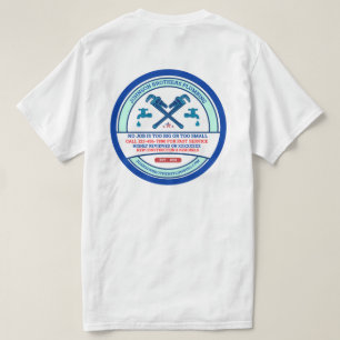 Aanpassen Loodgieterscontractor Business Mannen T-shirt