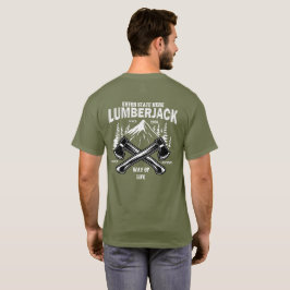 Aanpassen Lumberjack Crossed Axes Way of Life Sinc T-shirt