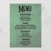 Aanpassen - Maak Je Eigen Groene Grunge Textuur Menu (Voorkant)