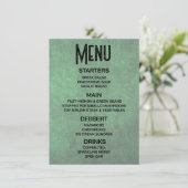 Aanpassen - Maak Je Eigen Groene Grunge Textuur Menu (Staand voorkant)