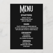 Aanpassen - Maak uw eigen zwarte aangepaste menu (Voorkant)