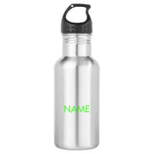 Aanpassen met naam, tekst minimalistische neon gro waterfles