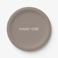 Aanpassen met naam, tekstminimalistisch beige grei