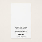 Aanpassen met uw Logo-crème dat verdient Visitekaartje (Achterkant)