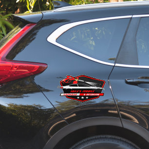 Aanpassen mobiele autowas-detailservice sticker