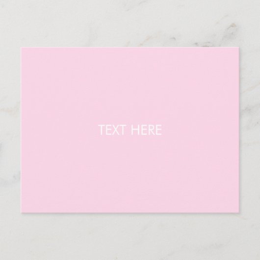 Aanpassen, Naam wijzigen Tekst Wit Lichtroze Briefkaart (Voorkant)