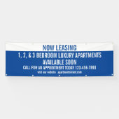 Aanpassen nu leasing appartementen te huur spandoek (Horizontaal)