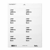 Aanpassen of personaliseren etiket (Full Sheet)