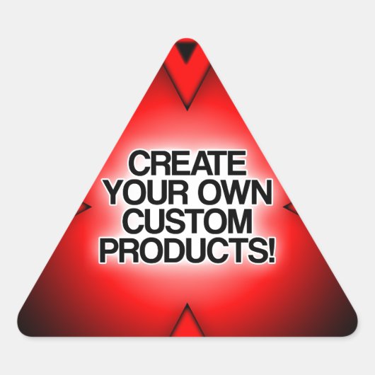 Aanpassen/personaliseren/Creëer uw eigen Driehoek Sticker (Voorkant)
