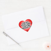 Aanpassen/personaliseren/Creëer uw eigen Hart Sticker (Envelop)