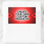 Aanpassen/personaliseren/Creëer uw eigen Rechthoekige Sticker (Tas)
