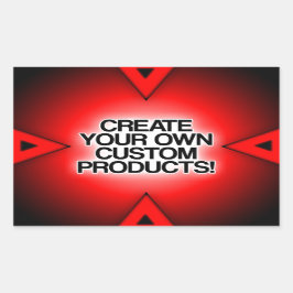 Aanpassen/personaliseren/Creëer uw eigen Rechthoekige Sticker