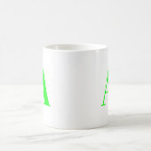 Aanpassen, personaliseren monogram initiaal neon g koffiemok (Center)