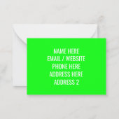 Aanpassen, personaliseren Verhuisadres info kaart Notitiekaartje (Achterkant)