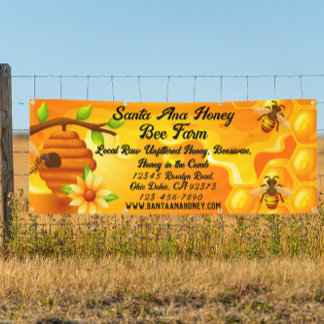 Aanpassen Raw Honey te koop Boerderij Business Spandoek