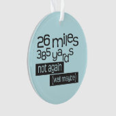 Aanpassen terugloop 26.2 Marathon Funny Running Ornament (voorkant)