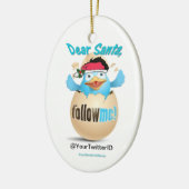 Aanpassen Twitter Dear Santa Holiday Ornament (Links)