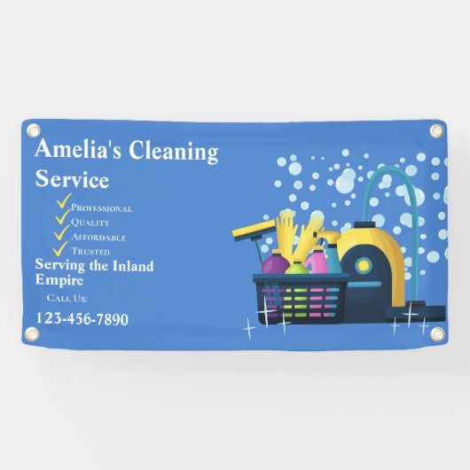 Aanpassen van betaalbare huis schoonmaken hek spandoek (Horizontaal)