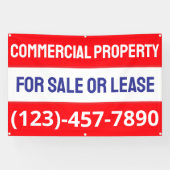 Aanpassen van commercieel onroerend goed te koop o spandoek (Horizontaal)