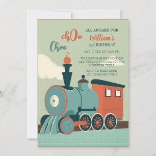 Aanpassen van de 'Birthday Train Boy Train Ticket Kaart