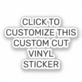 AANPASSEN VAN DEZE AANGEPASTE VINYL-STICKER STICKER (Voorkant)