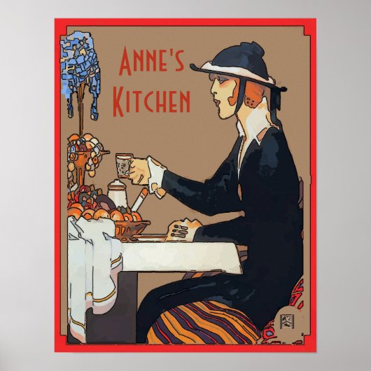 Aanpassen van Koffiekeukenbord Poster (Voorkant)