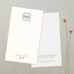 Aanpassen Voeg uw Logo crème-oorscherm toe Visitekaartje
