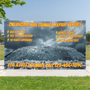 Aanpassen Voertuig Hagelschade Herstel Zakelijke G Spandoek