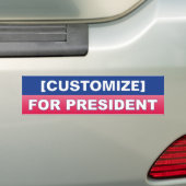 [AANPASSEN] Voor de Bumpersticker van het Presiden (Op auto)