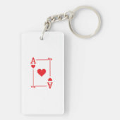 Aanpassende ACE-harten met afspeelkaarten Matig Sleutelhanger (achterkant)