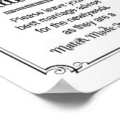 Aanpassing in de hemel voor huwelijksadviezen poster (Hoek)