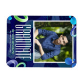 Aanpassing van fancy blauw afstuderen magneet (Horizontaal)