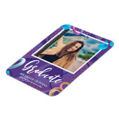 Aanpassing van fancy paars afstuderen magneet (Linkerzijde)