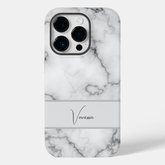 Aanpassing van marmer Pattern Case-Mate iPhone Case (Achterkant)
