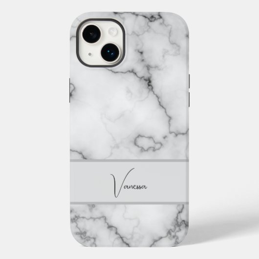 Aanpassing van marmer Pattern Case-Mate iPhone Case (Achterkant)