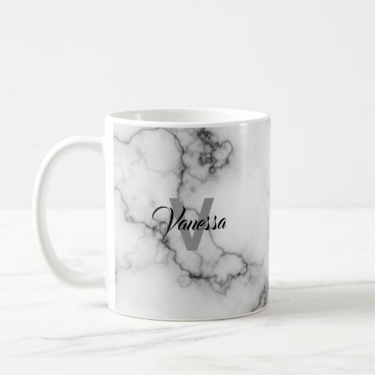 Aanpassing van marmer Pattern Koffiemok (Links)