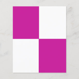 AANPASSINGSBARE Hot Pink & White Flyer