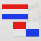 AANPASSINGSBARE Visitekaartjes voor rood, wit en b (Voorkant / Achterkant)