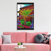 Aanpassingsdatumstructuur Canvas Afdruk (Insitu (Woonkamer))