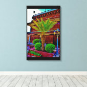 Aanpassingsdatumstructuur Canvas Afdruk (Insitu (Houten vloer))