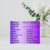 Aanpassingsprogramma's dagelijkse lijst met tools  briefkaart (Staand voorkant)