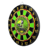 Aanraakbare projectielen met computer- en gouden f dartbord (Voorkant Rechts)