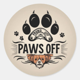 Aanraakverbodzone Ronde Sticker