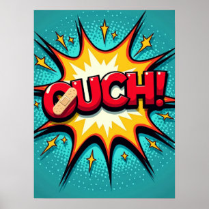 AANRAKEN! Pop Art Comic Explosion Poster
