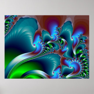 Aanraking van grijs poster