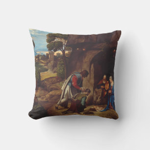 Aanschouwing van de herders door Giorgione Kussen