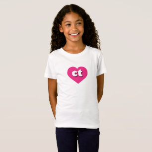 Aansluiting hete roze hart - Ik hou van sm T-shirt