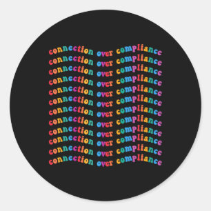 Aansluiting op naleving Autisme-bewustmakingscampa Ronde Sticker