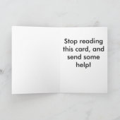 Aanspoelbare kerstkaart kaart (Binnen)